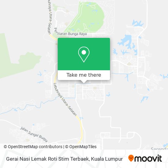 Gerai Nasi Lemak Roti Stim Terbaek map