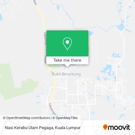 Nasi Kerabu Ulam Pegaga map