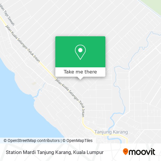 Station Mardi Tanjung Karang map