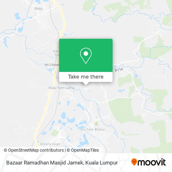 Peta Bazaar Ramadhan Masjid Jamek