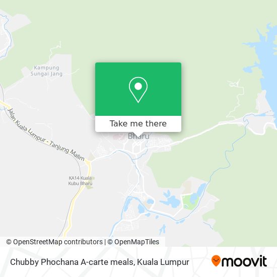 Chubby Phochana A-carte meals map