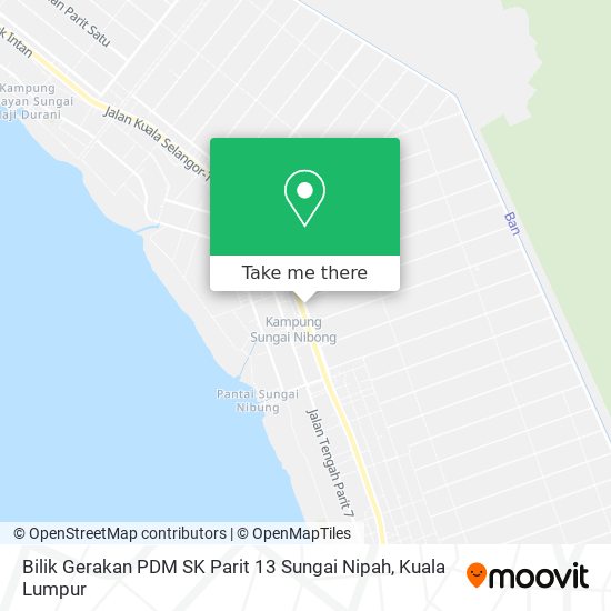 Bilik Gerakan PDM SK Parit 13 Sungai Nipah map