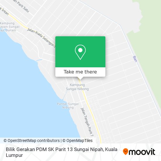 Bilik Gerakan PDM SK Parit 13 Sungai Nipah map
