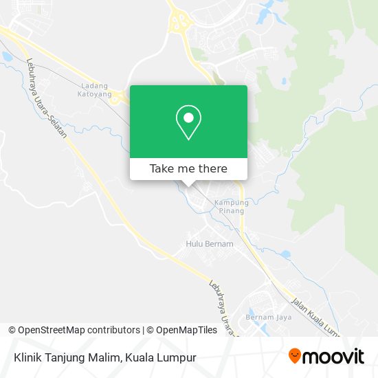 Peta Klinik Tanjung Malim