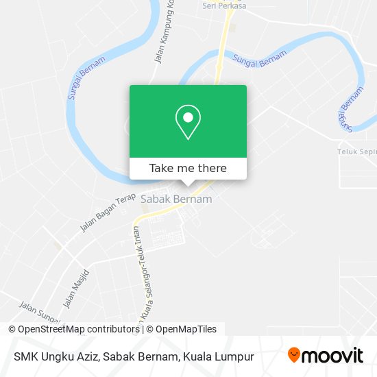 SMK Ungku Aziz, Sabak Bernam map