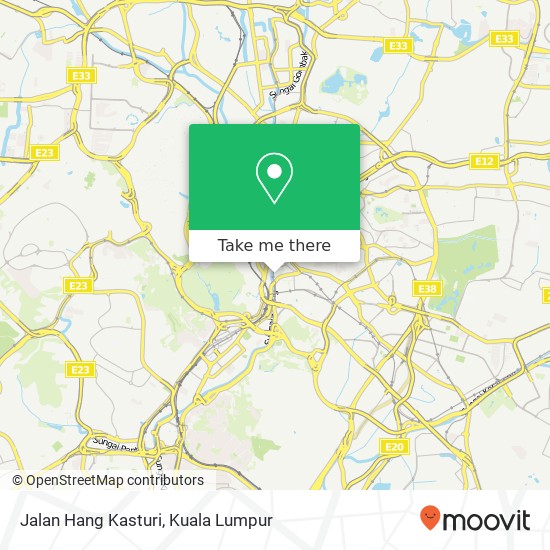 Jalan Hang Kasturi map