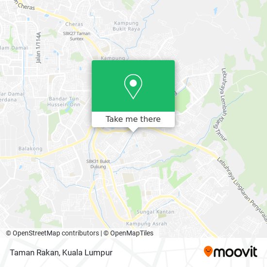 Taman Rakan map