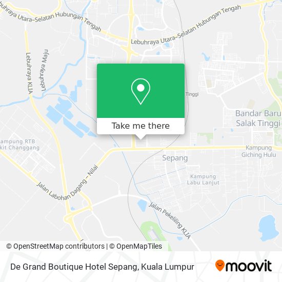 De Grand Boutique Hotel Sepang map