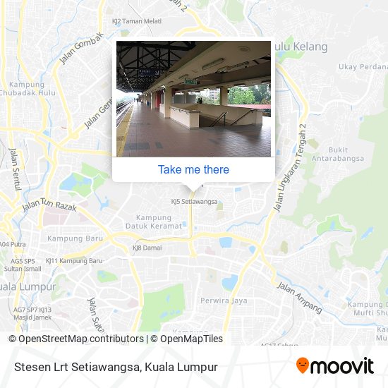 Stesen Lrt Setiawangsa map