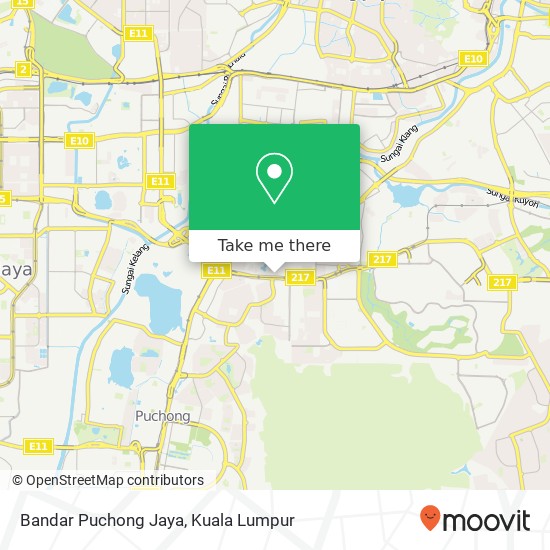 Bandar Puchong Jaya map