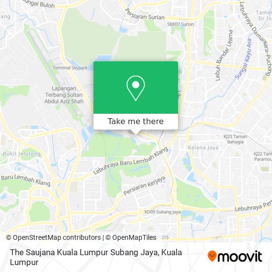 Peta The Saujana Kuala Lumpur Subang Jaya