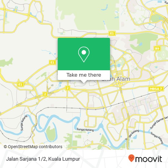 Jalan Sarjana 1/2 map