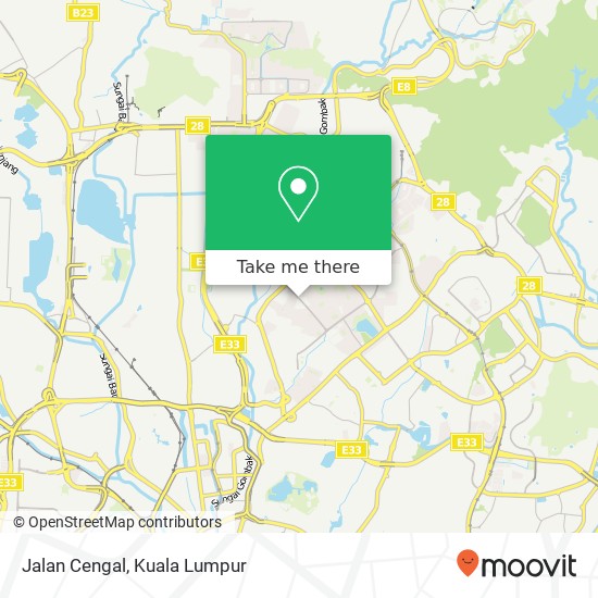 Jalan Cengal map