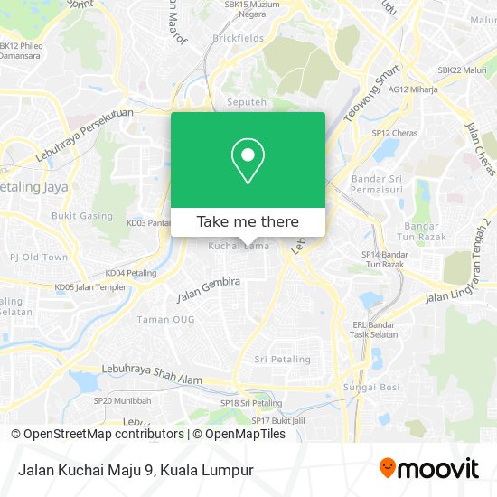 Jalan Kuchai Maju 9 map