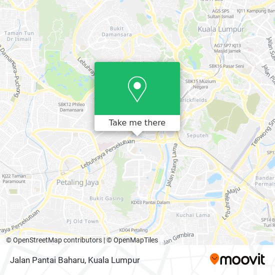 Jalan Pantai Baharu map