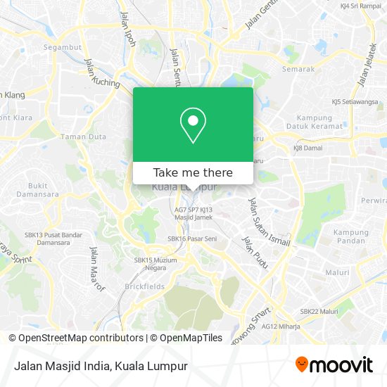 Jalan Masjid India map