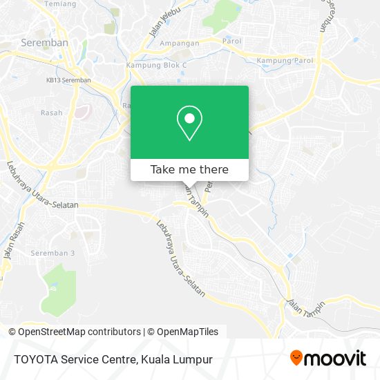 TOYOTA Service Centre map