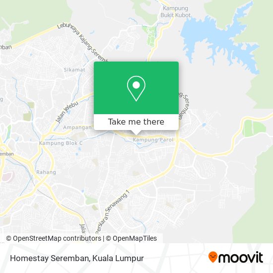 Homestay Seremban map