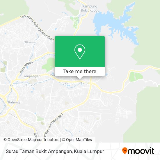 Peta Surau Taman Bukit Ampangan
