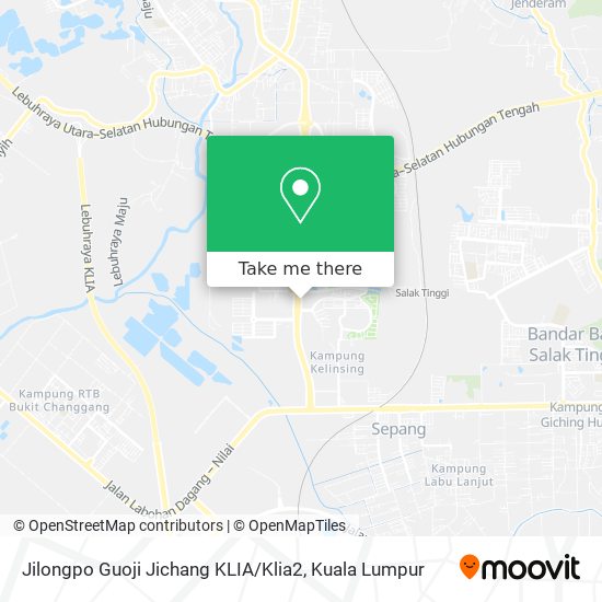 Jilongpo Guoji Jichang KLIA / Klia2 map