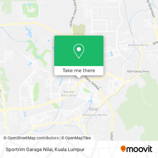 Peta Sportrim Garage Nilai