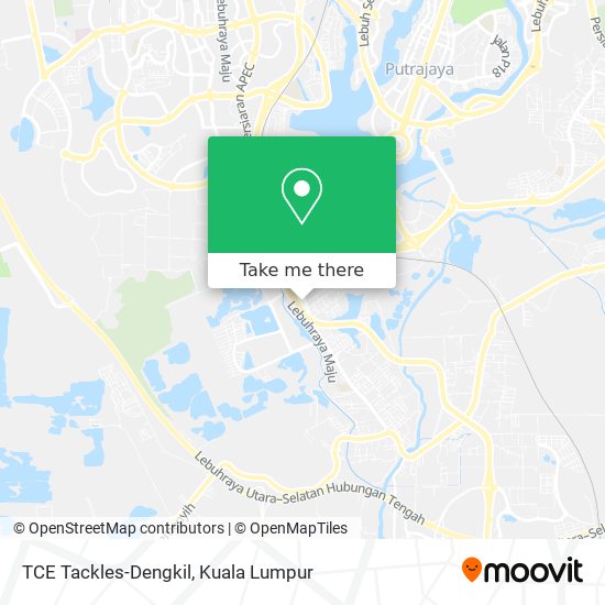 TCE Tackles-Dengkil map