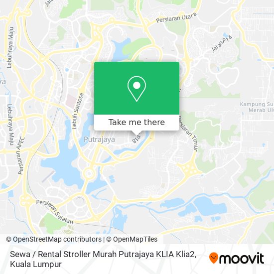 Peta Sewa / Rental Stroller Murah Putrajaya KLIA Klia2