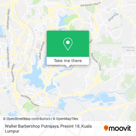 Walter Barbershop Putrajaya, Presint 18 map