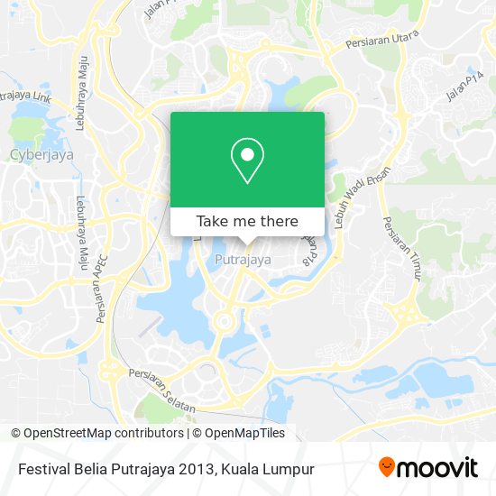 Festival Belia Putrajaya 2013 map