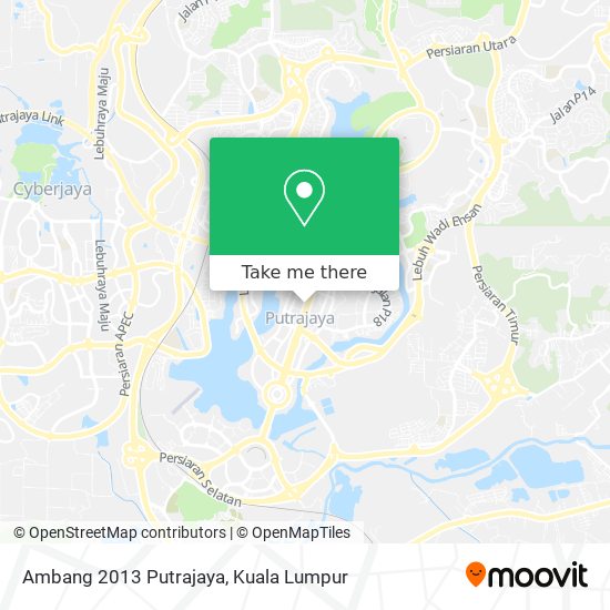 Ambang 2013 Putrajaya map