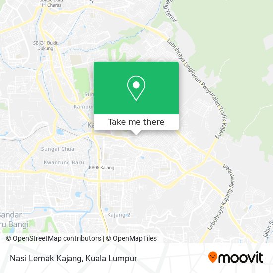 Nasi Lemak Kajang map