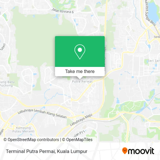 Peta Terminal Putra Permai