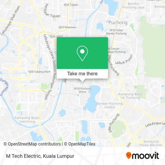 M Tech Electric map