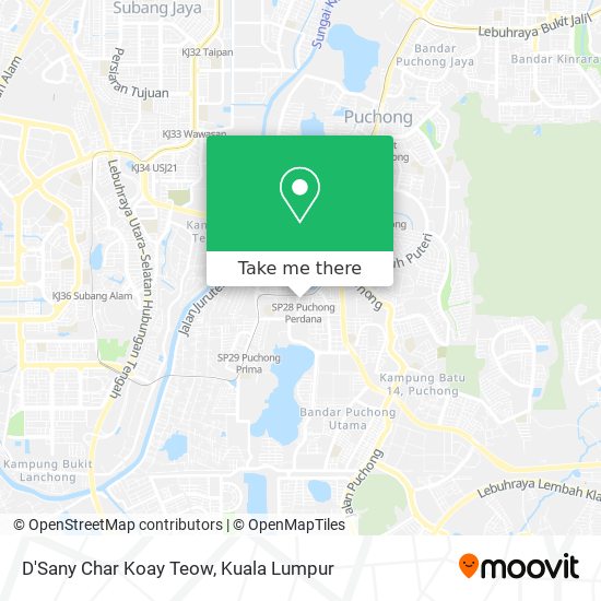 D'Sany Char Koay Teow map