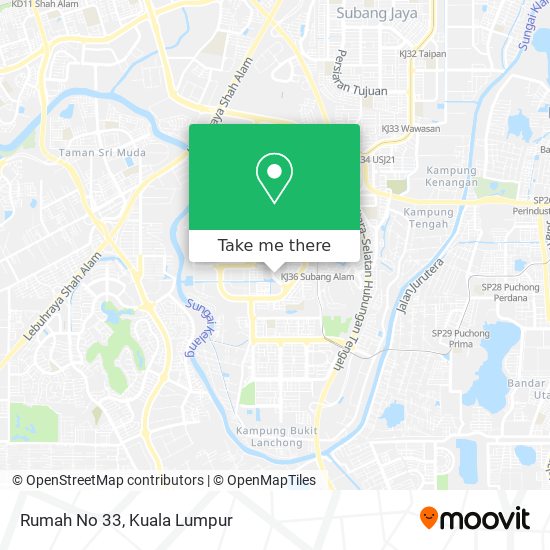 Rumah No 33 map