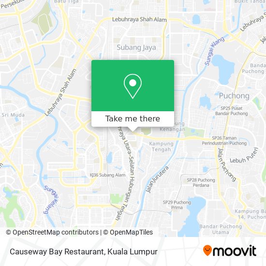 Causeway Bay Restaurant map