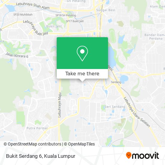 Bukit Serdang 6 map