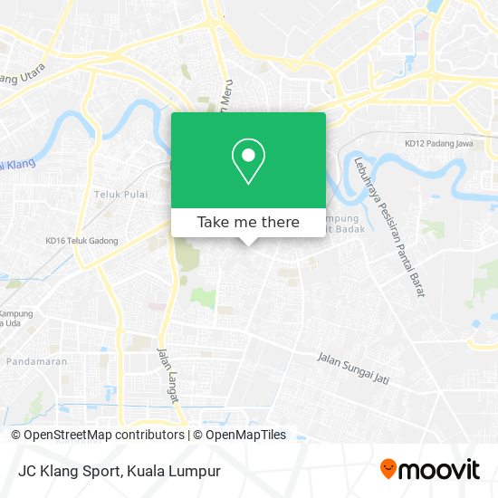 Peta JC Klang Sport