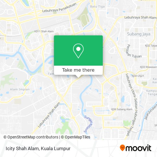 Icity Shah Alam map