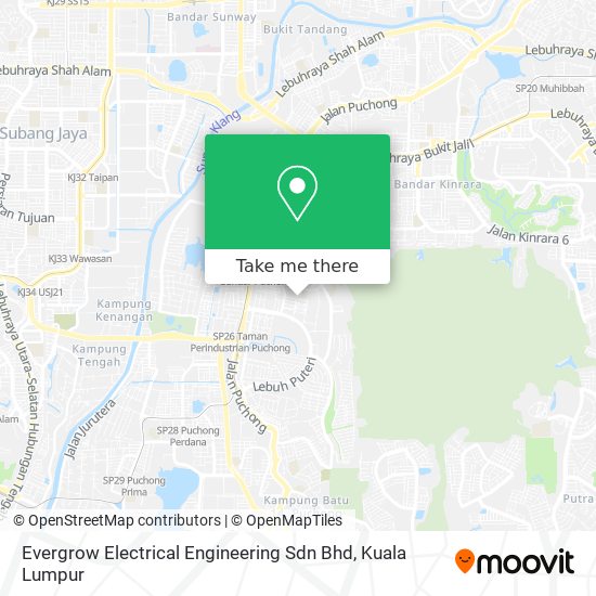 Peta Evergrow Electrical Engineering Sdn Bhd