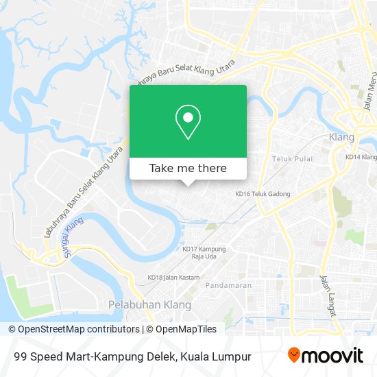 99 Speed Mart-Kampung Delek map