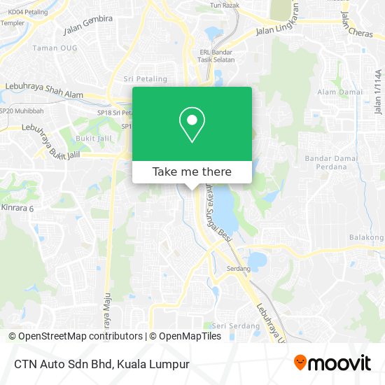 Peta CTN Auto Sdn Bhd