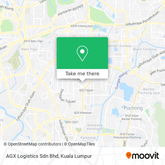 AGX Logistics Sdn Bhd map