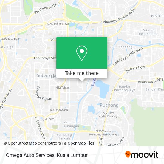 Omega Auto Services map