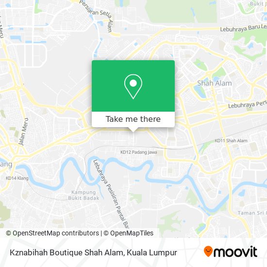 Kznabihah Boutique Shah Alam map