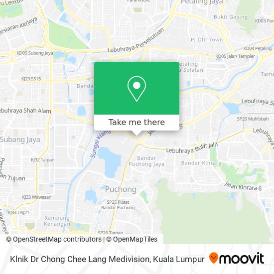 Klnik Dr Chong Chee Lang Medivision map