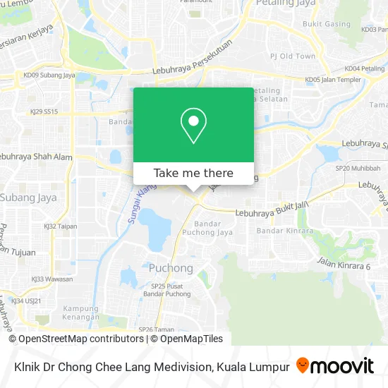 Klnik Dr Chong Chee Lang Medivision map