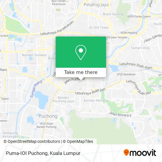 Puma-IOI Puchong map