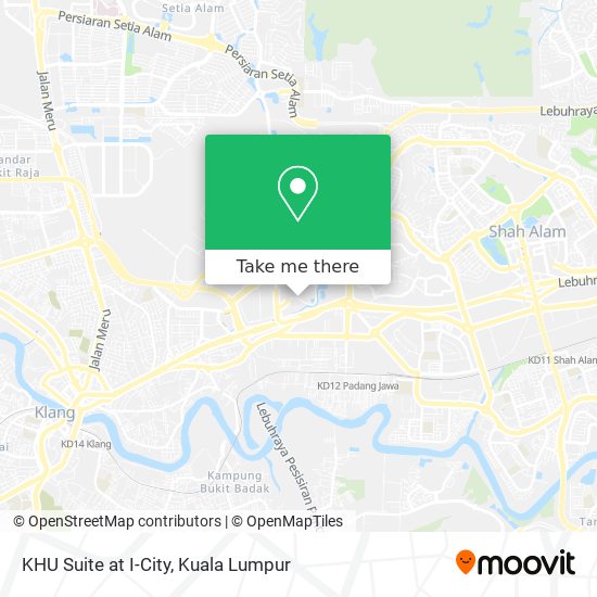 KHU Suite at I-City map