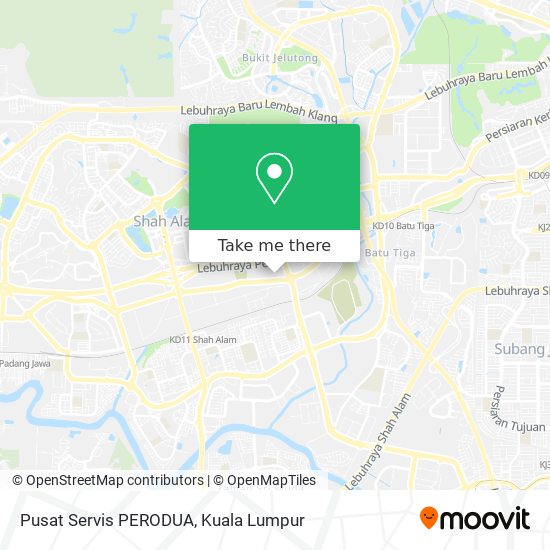 Pusat Servis PERODUA map